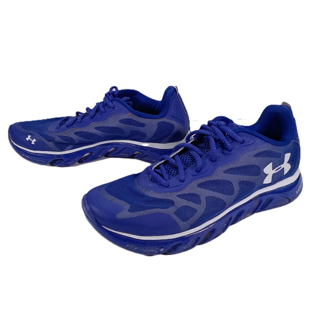 Under Armour Spine Athletic Shoes Men 8.5 Blue Running Sneakers 1244356-400